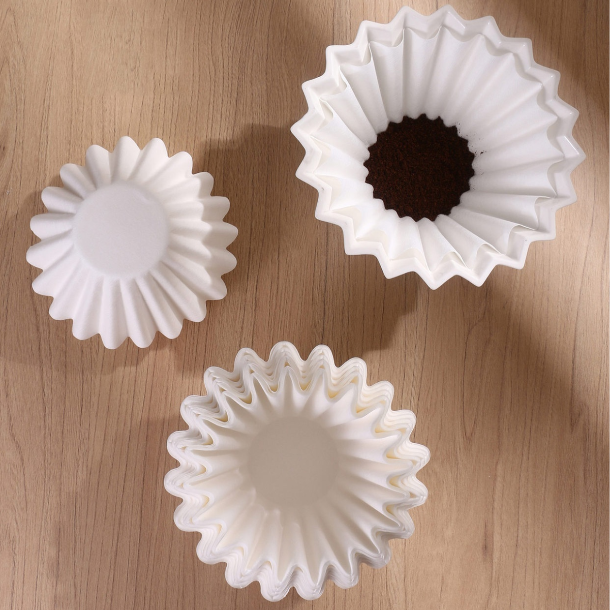 Combo 2 x Pressoco Coffee Paper Filter Wave W-155 (100*55mm) x 50 tờ 2