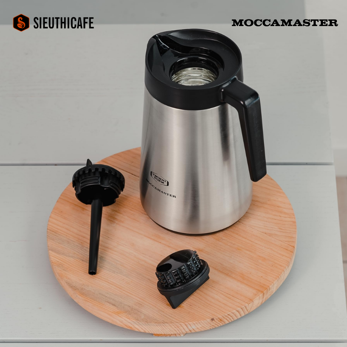 Bình Moccamaster 59865 1.25L Thermal Carafe Silver 4