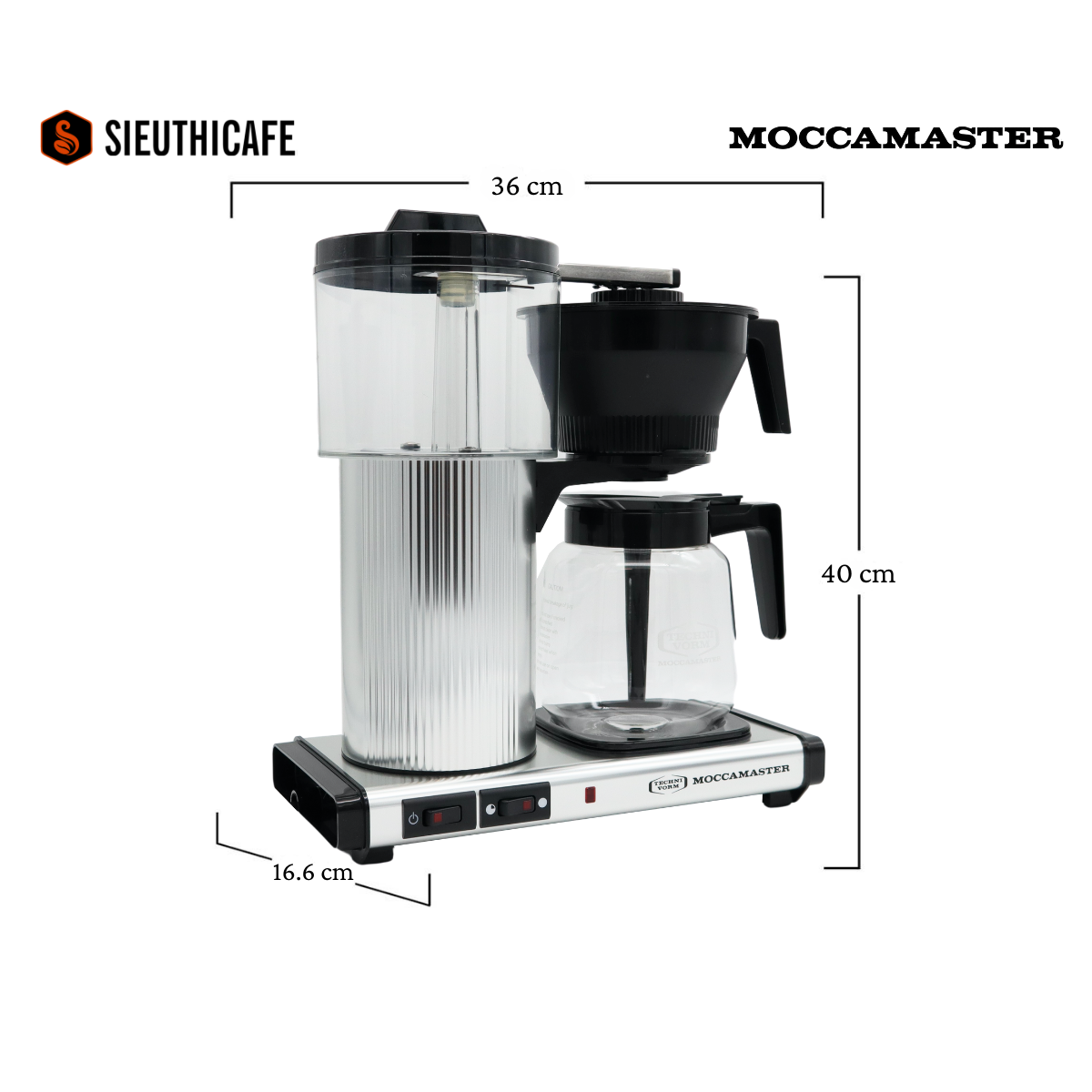 Moccamaster CD Grand - 1.8L glass jug - Polished 3