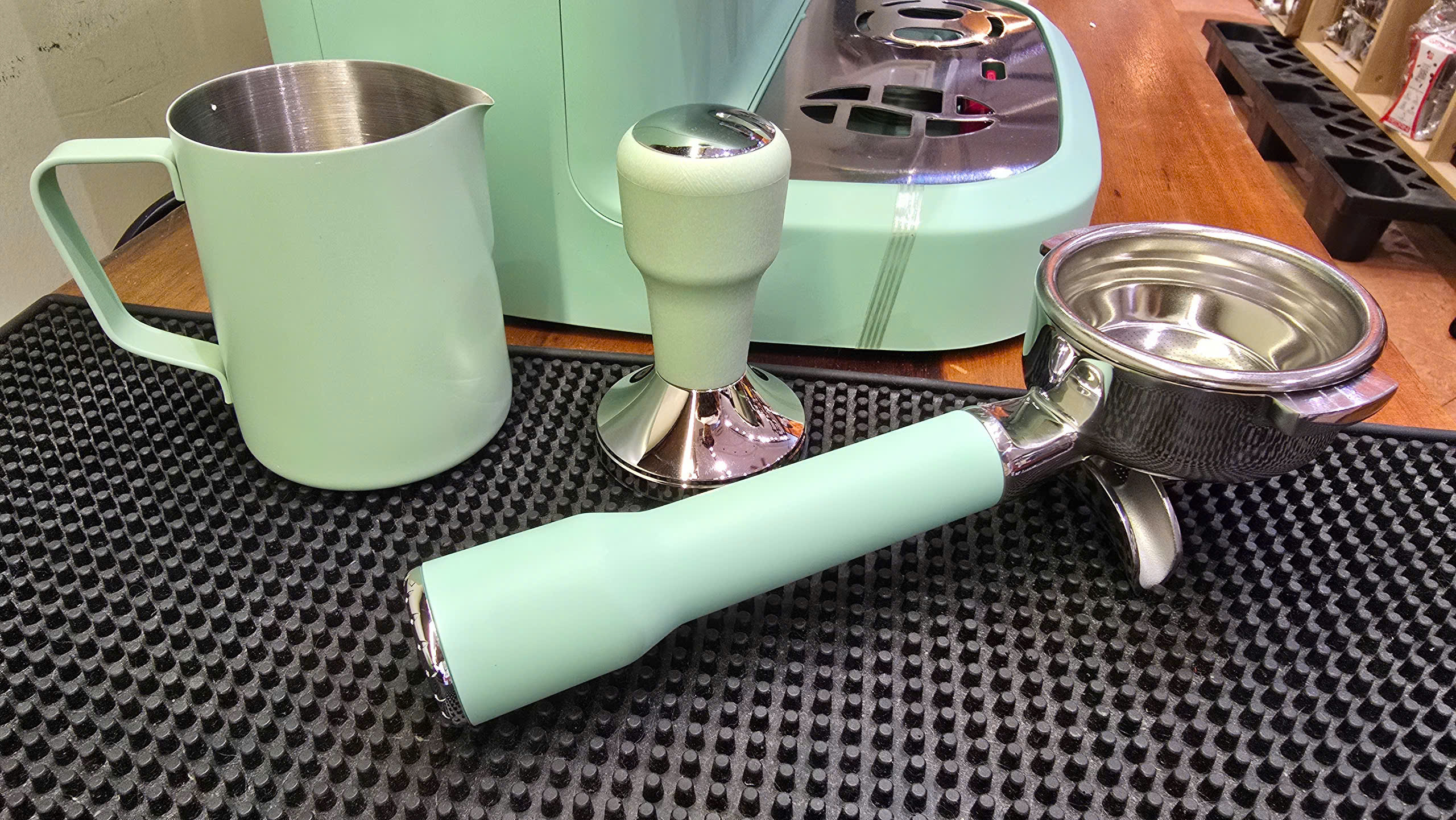 Pressoco Espresso Machine Grindo - Matcha Green 10