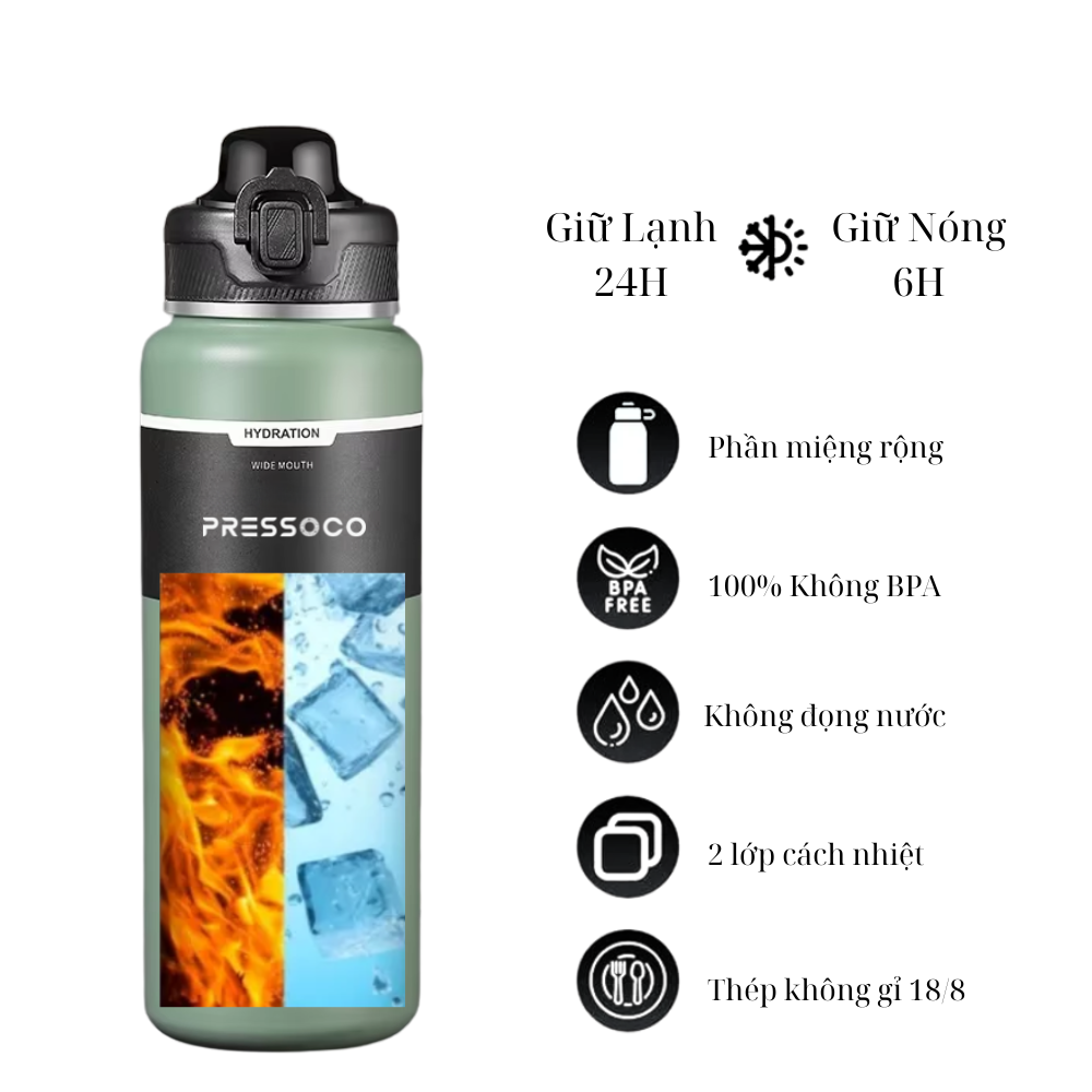 Pressoco Tumbler ThermaLux 700 - Forest Emerald