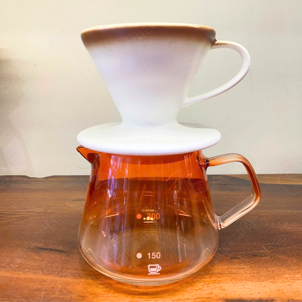 Pressoco Server Obsidian 450ml Orange Glass (W.Lip) 5