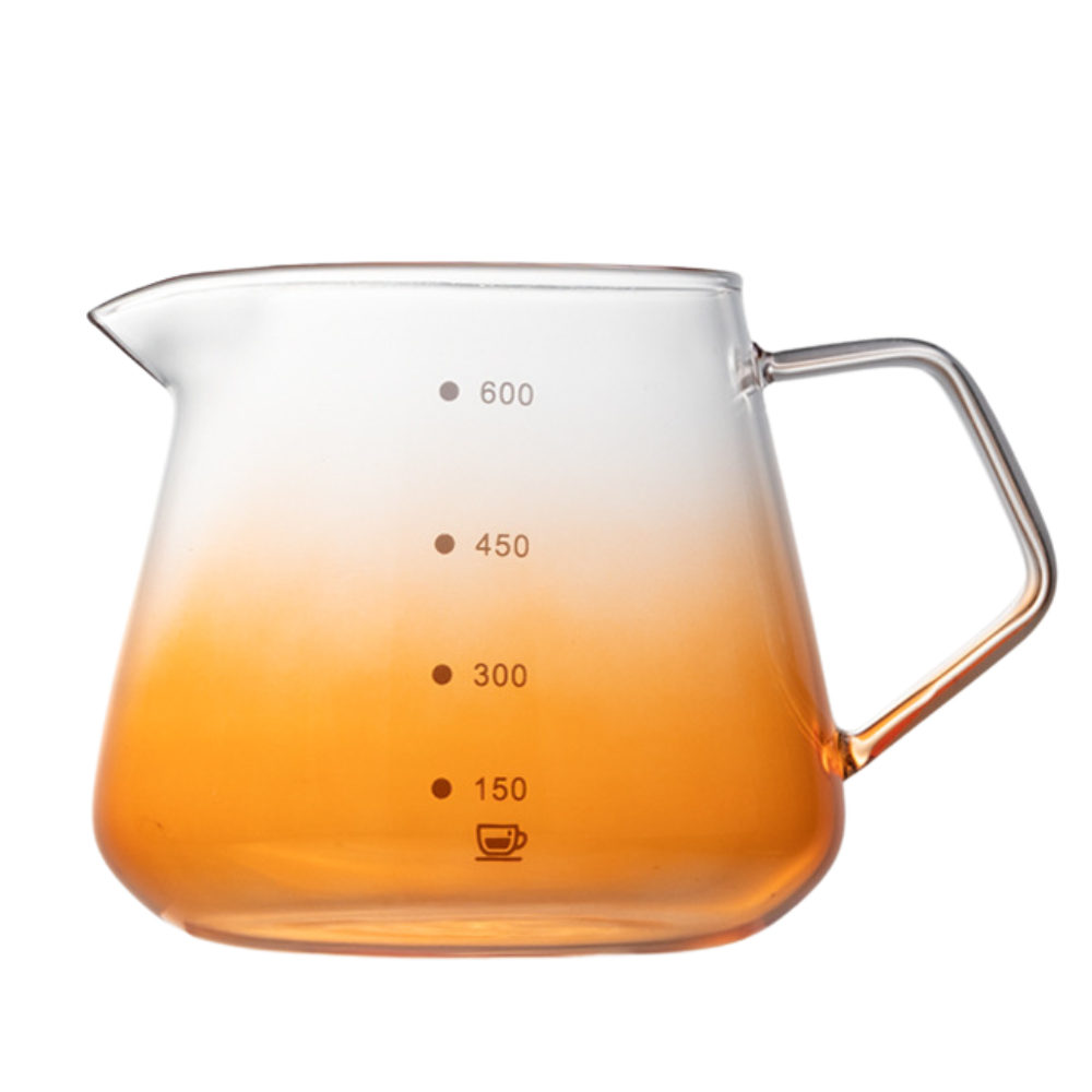 Pressoco Server Obsidian 600ml Orange Glass (W.Lip) 10