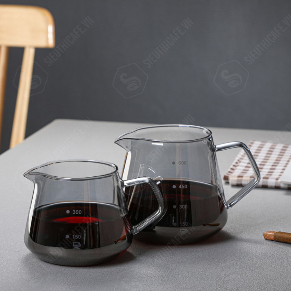 Pressoco Server Obsidian 450ml Orange Glass (W.Lip) 7