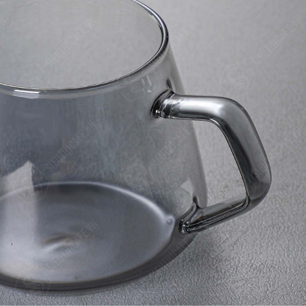 Pressoco Server Obsidian 450ml Smoke Glass (W.Lip) 12