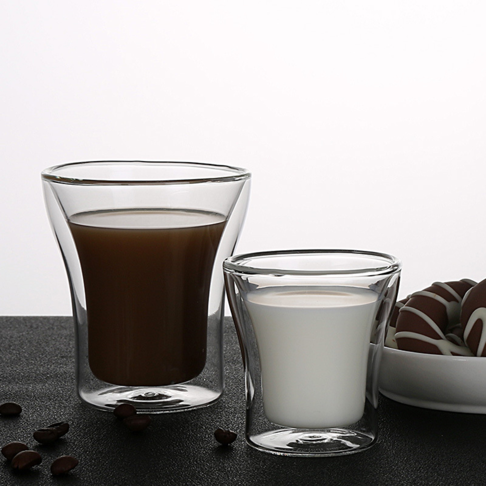 Pressoco Double Glass Cup Hexagon x100ml 5