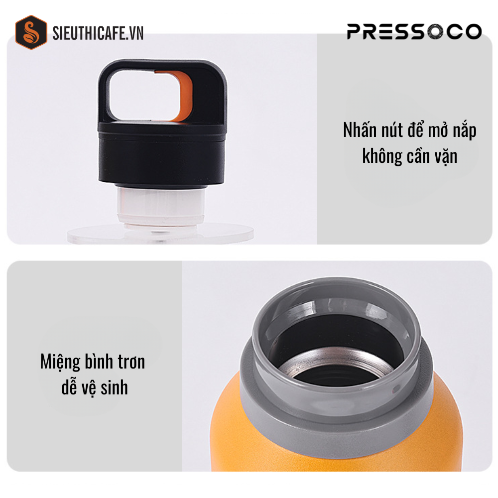 Bình giữ nhiệt 550ml - màu cam 13