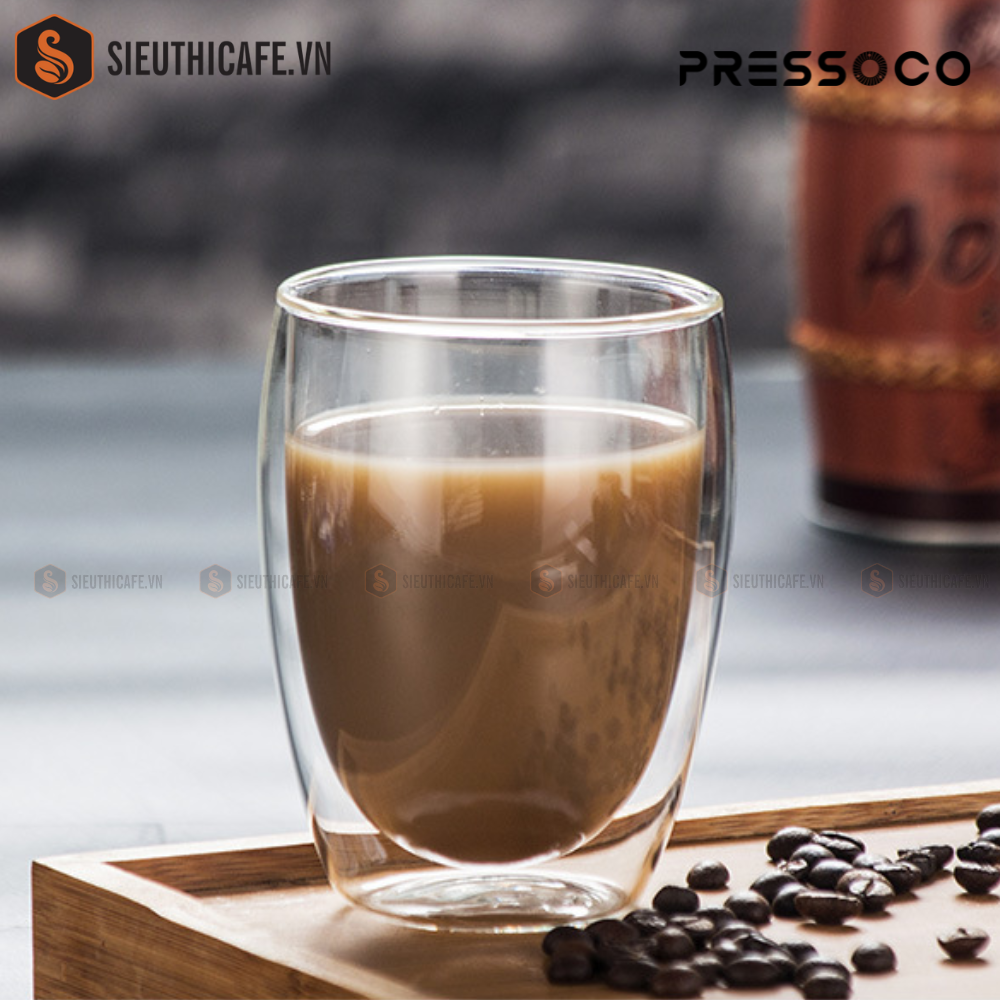 Pressoco Double Glass Cups 350ml 8