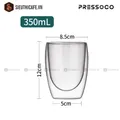 Pressoco Pavina Double Glass Cups 350ml 7