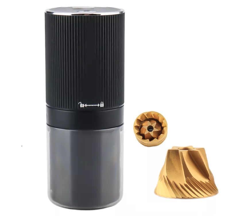 PRESSOCO Portable Electric grinder - Gen Z 38mm | USB Rechargeable -Black 28