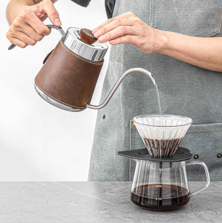 Presso Kettle 304 Stainless Steel Pour Over 600ml - White Rice