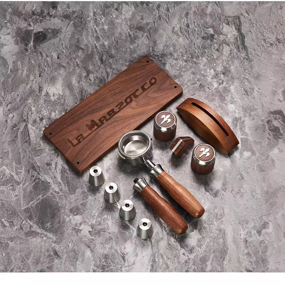 Combo 2 x Pressoco Wooden Cleaning Brush coffee, tea - Walnut