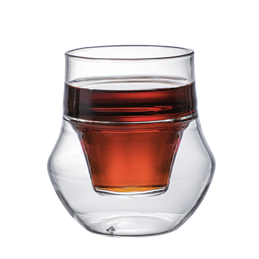 Pressoco Double Glass Cup Hexagon x100ml 12