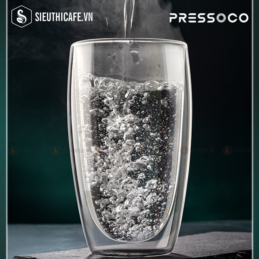 Combo 2 x Pressoco Pavina Double Glass Cups 250ml 10