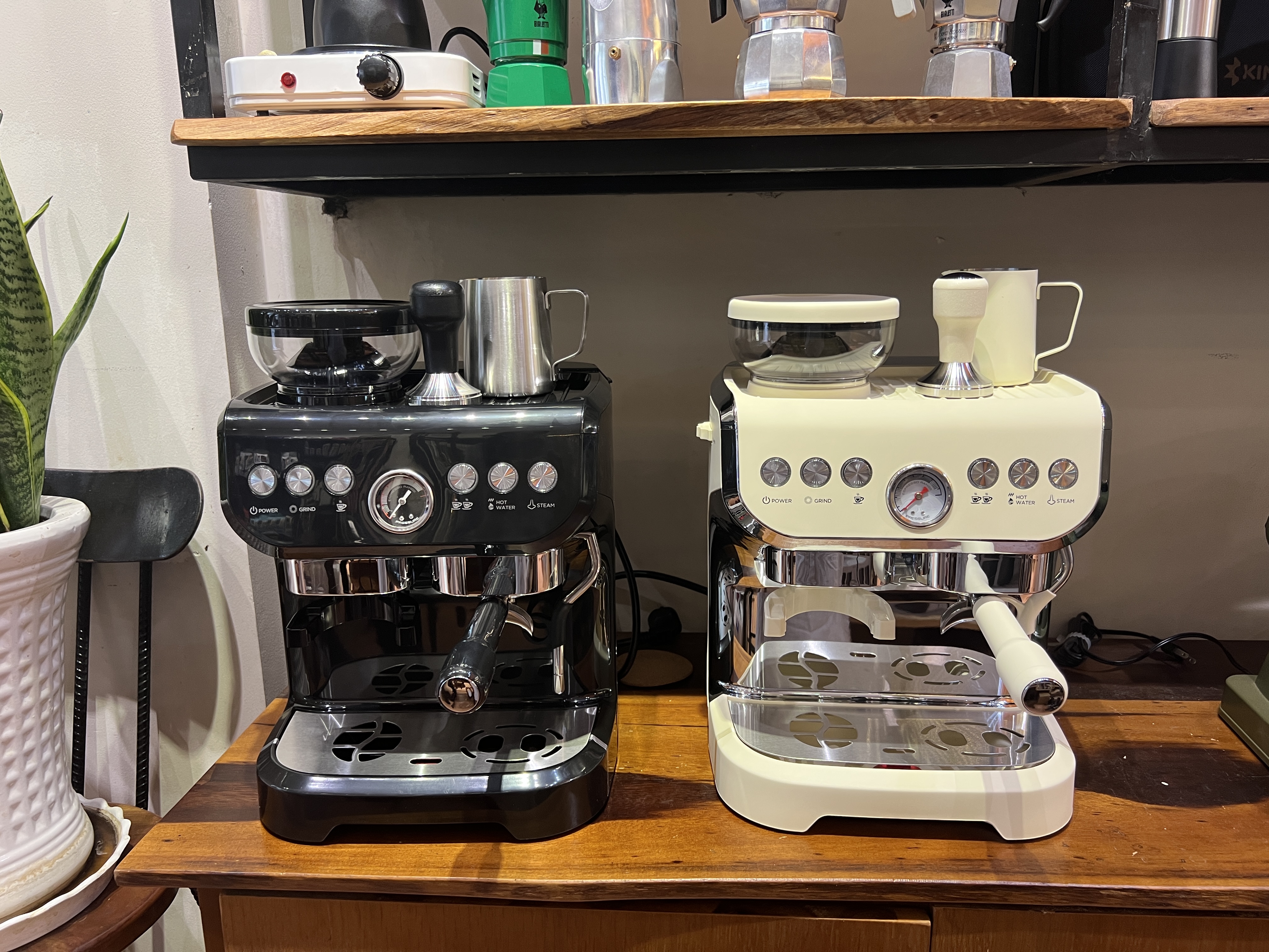 Pressoco Espresso Combi Coffee Machine 2in1 PAC-517E | Mint Green