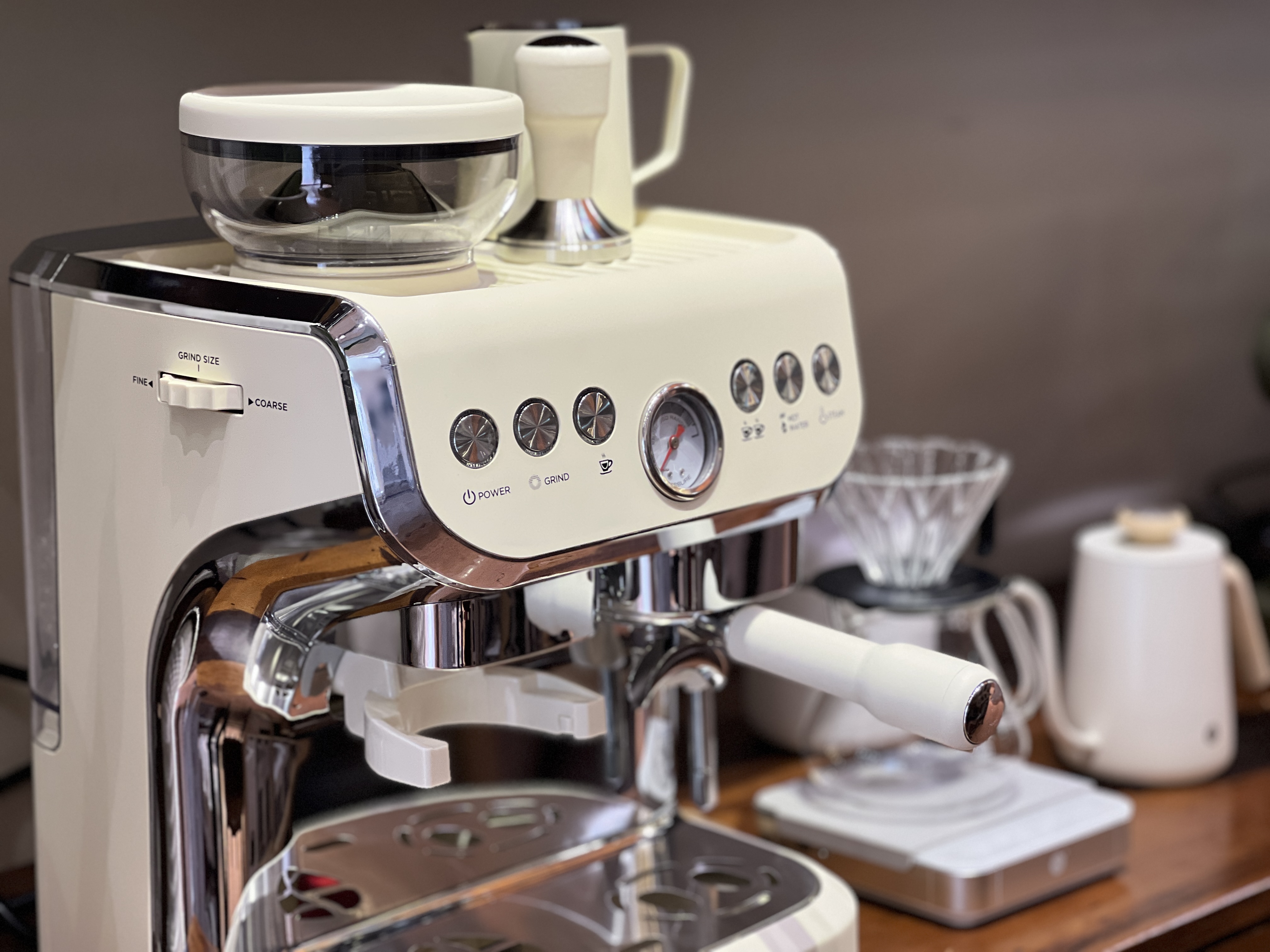 Pressoco Espresso Combi Machine PAC-520EC -1560W - Double Boiler, 58mm, LCD