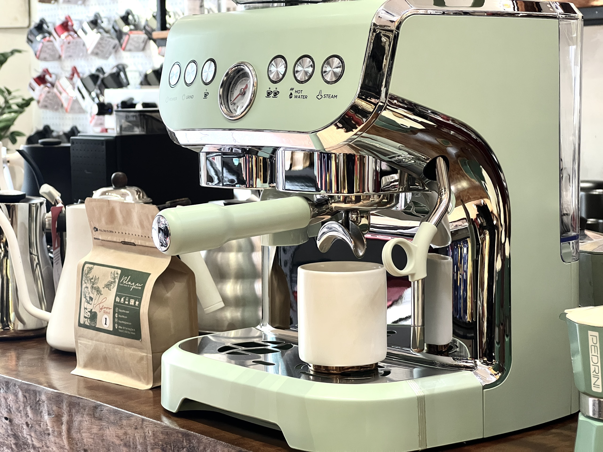 Pressoco Espresso Combi Coffee Machine 2in1 PAC-517EW | White 7