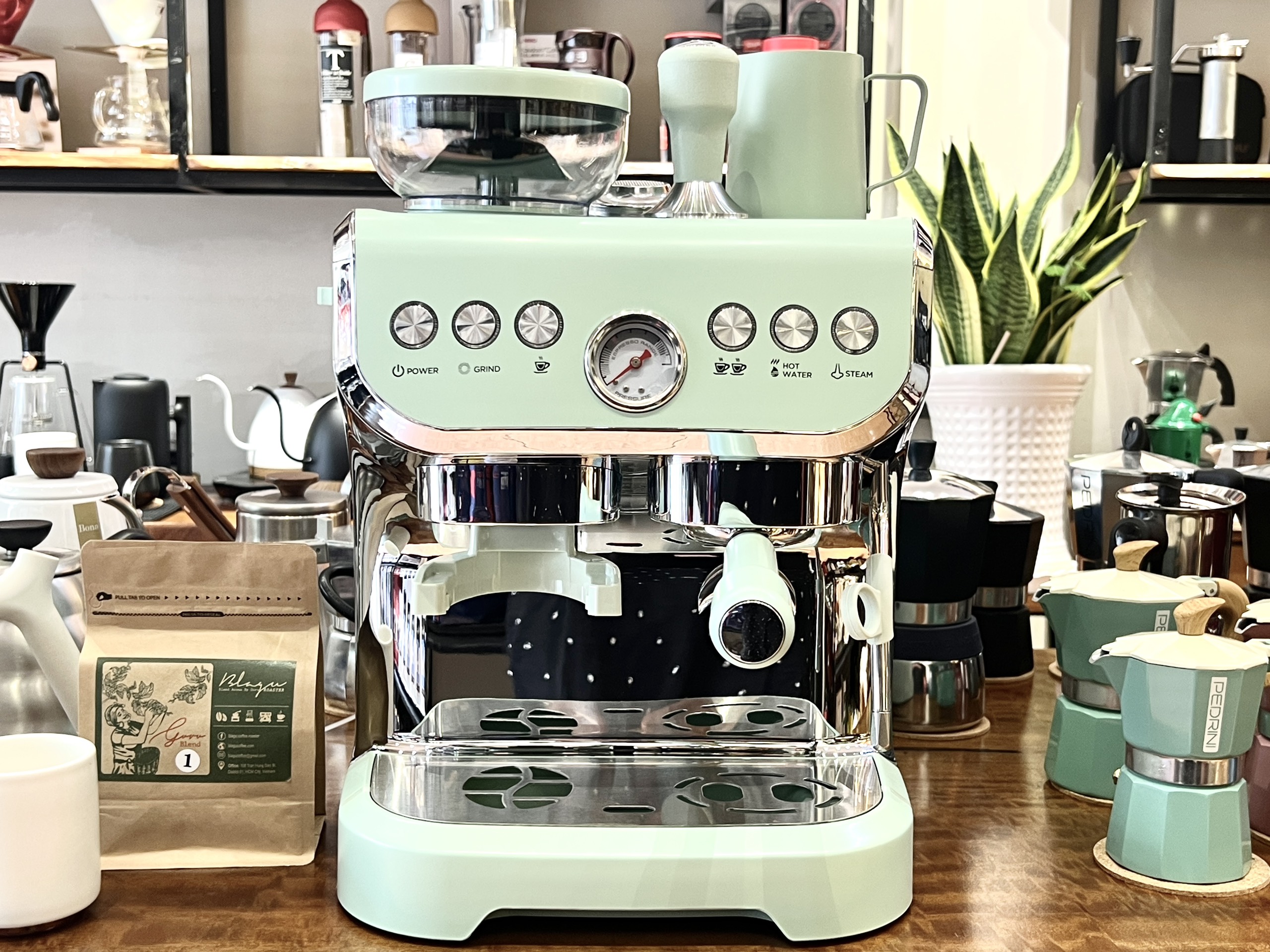 Pressoco Espresso Combi Coffee Machine 2in1 PAC-517EW | White 15