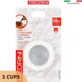 PEDRINI Replacement 3 Gaskets & 1 Filter Kaffettiera Coffee Maker 2 Cups 6