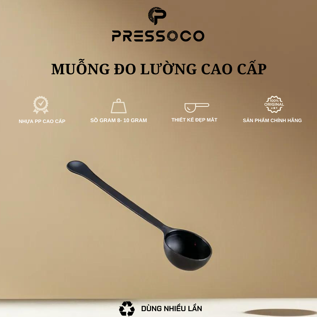 Muỗng đong cà phê Pressoco Nhựa - 10gr 13