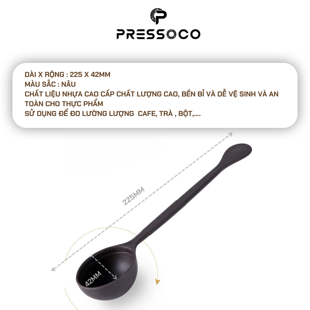 Muỗng đong cà phê Pressoco Nhựa - 10gr 14