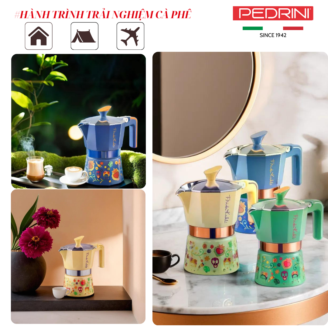 Pedrini Frida Kahlo - 3 cups - Blue Color - 02CF141 5
