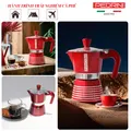 PEDRINI Infinity Passion Coffee Maker 3 Cups - Red 6
