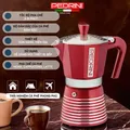 PEDRINI Infinity Passion Coffee Maker 6 Cups - Red 5