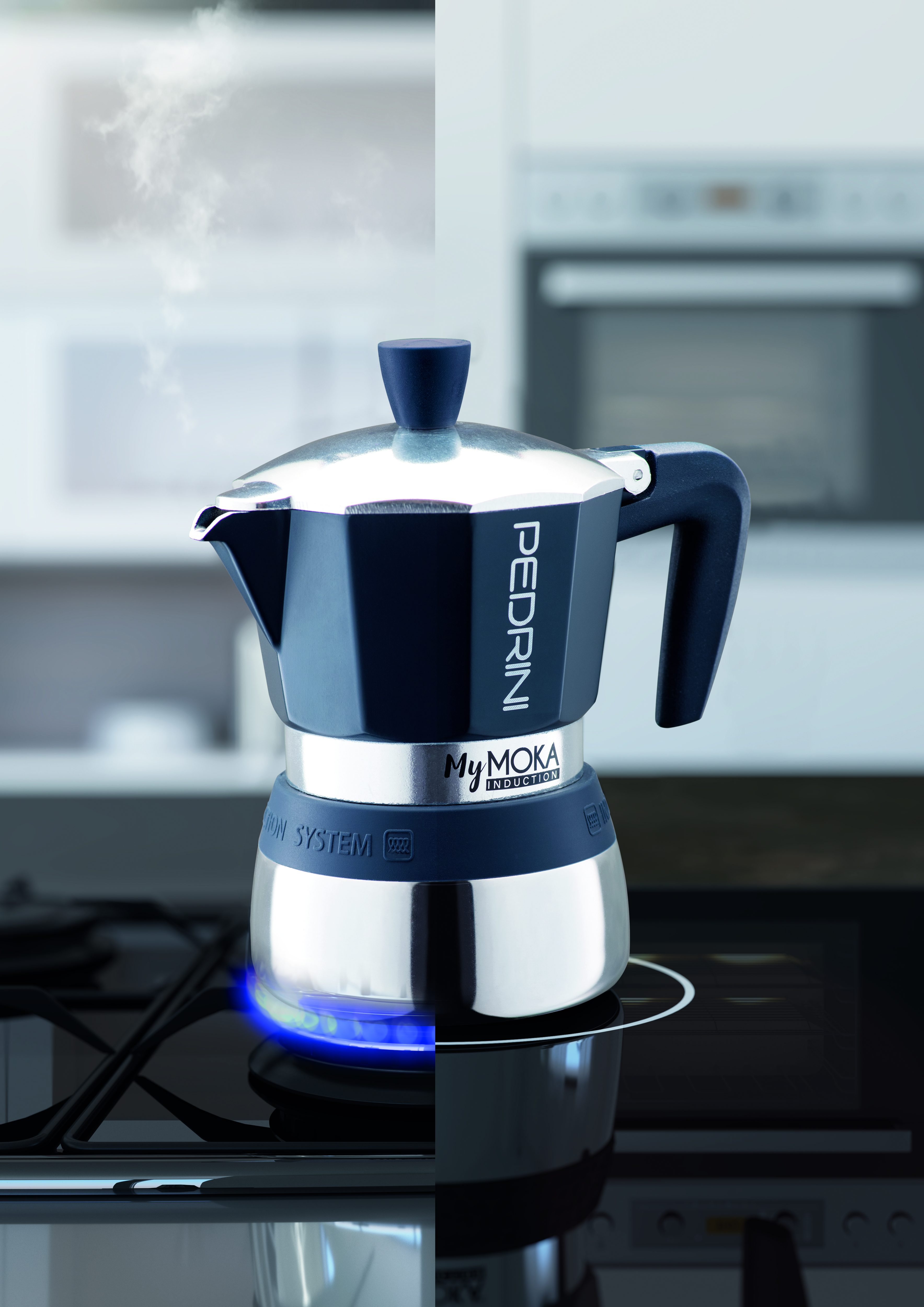 PEDRINI MyMoka induction Coffee Maker 3 Cups 2