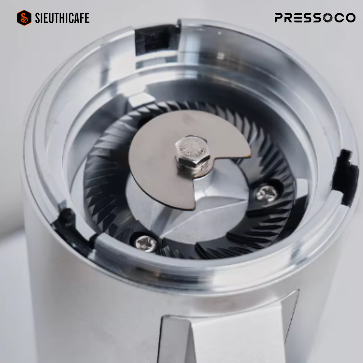 Pressoco DF64V Grinder Red Titan-Burr, 64mm, Single Dose Black 300W 12