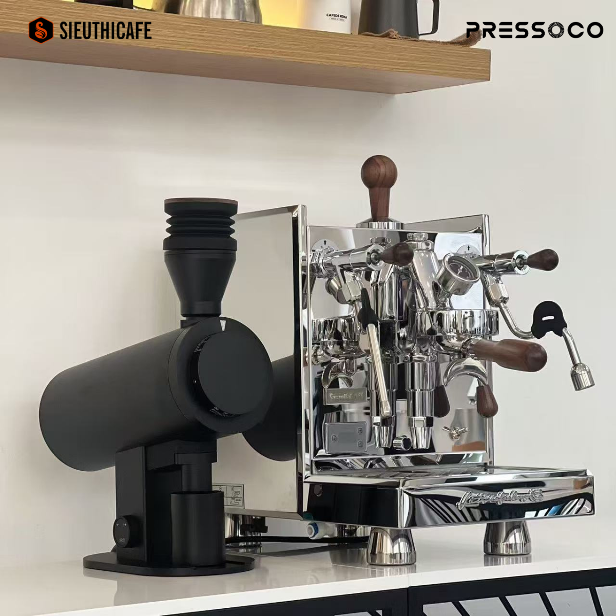 Pressoco DF83V Grinder DLC Espresso, 83mm Black 680W 14