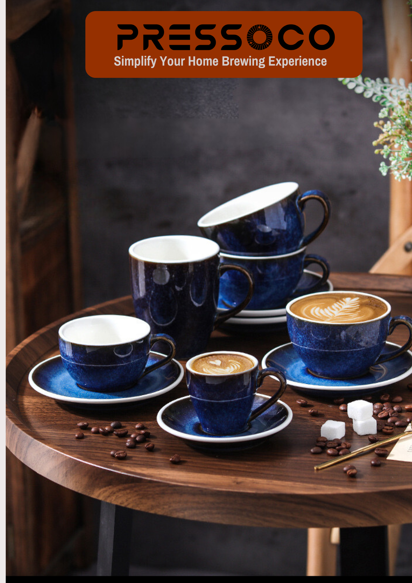 Pressoco Ceramic Espresso Cup 75ml - Black 7