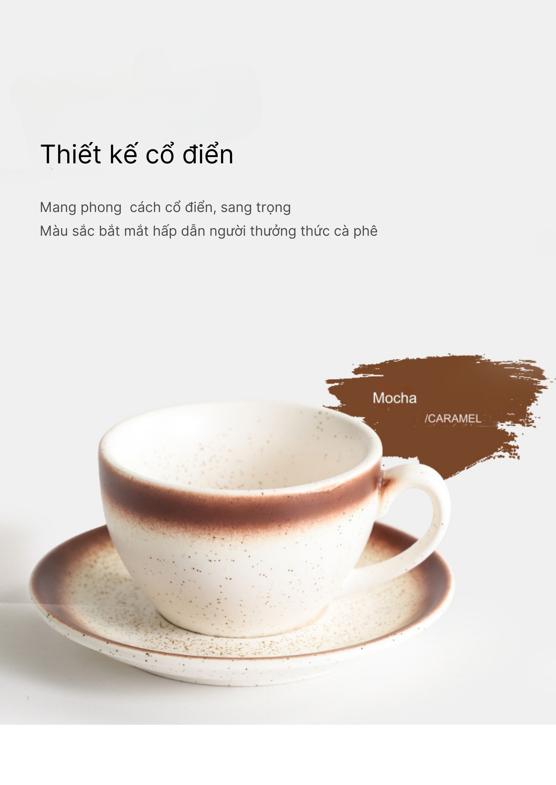 Pressoco Ceramic Espresso Cup - Speckled Sesame- 75ml