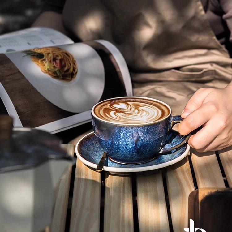 Pressoco Ceramic Coffee Cup - Ca Night Sky - 200ml 7