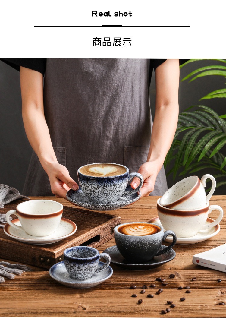 Pressoco Ceramic Coffee Cup - Ca Speckled Sesame- 200ml 12