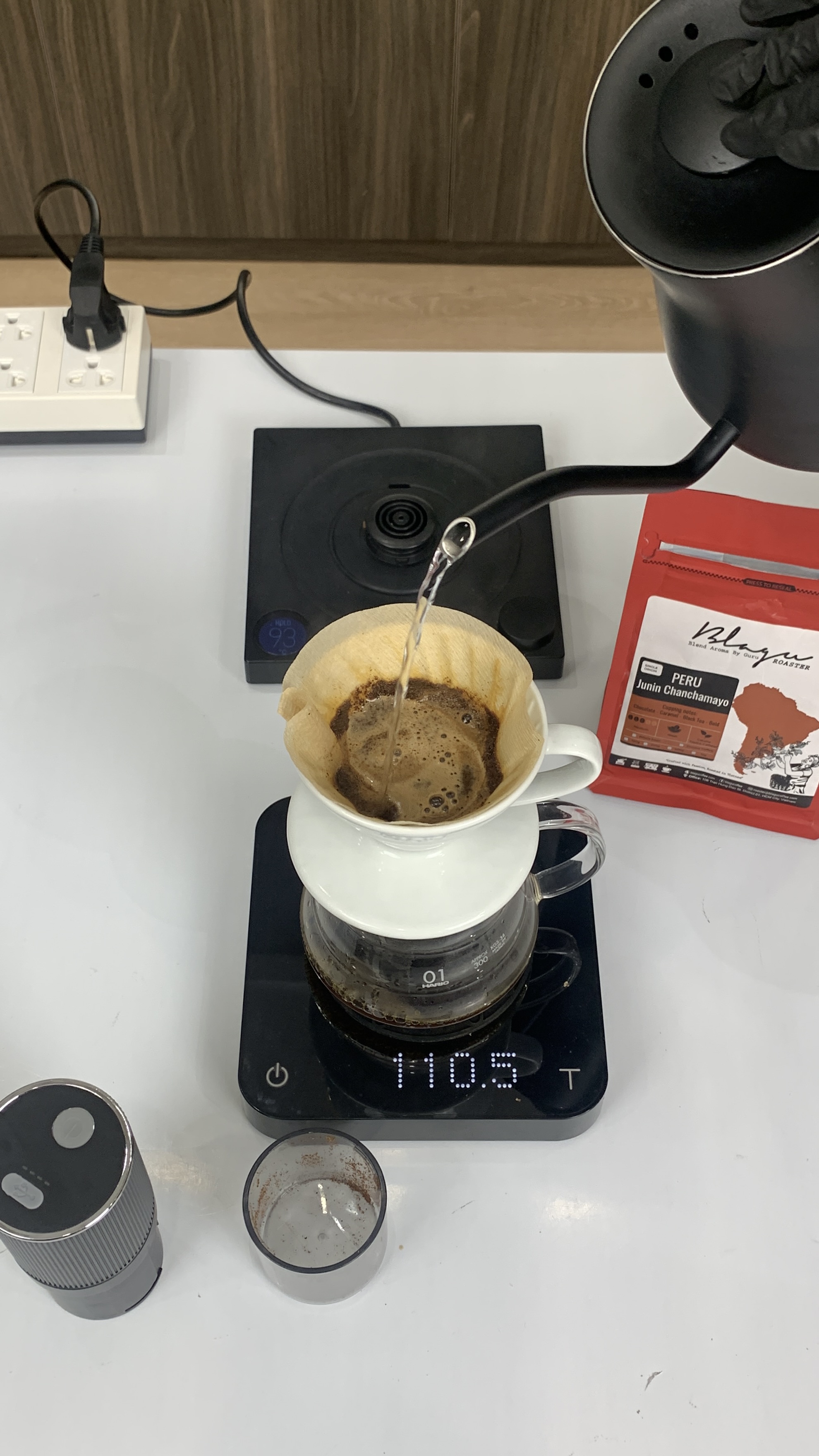 Pressoco Top adjustment manual coffee grinder 3