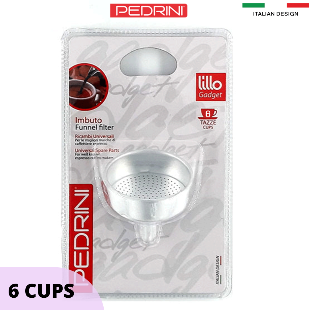 PEDRINI Replacement Funnel Kaffettiera Coffee Maker 2 Cups 4