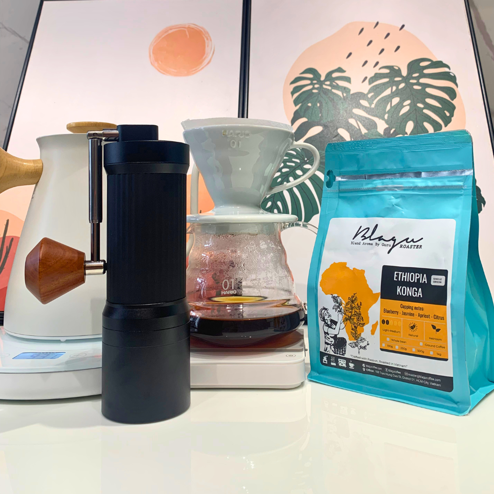 Pressoco Hand Grinder 420CNC Black - Lưỡi xay 6 cạnh 9