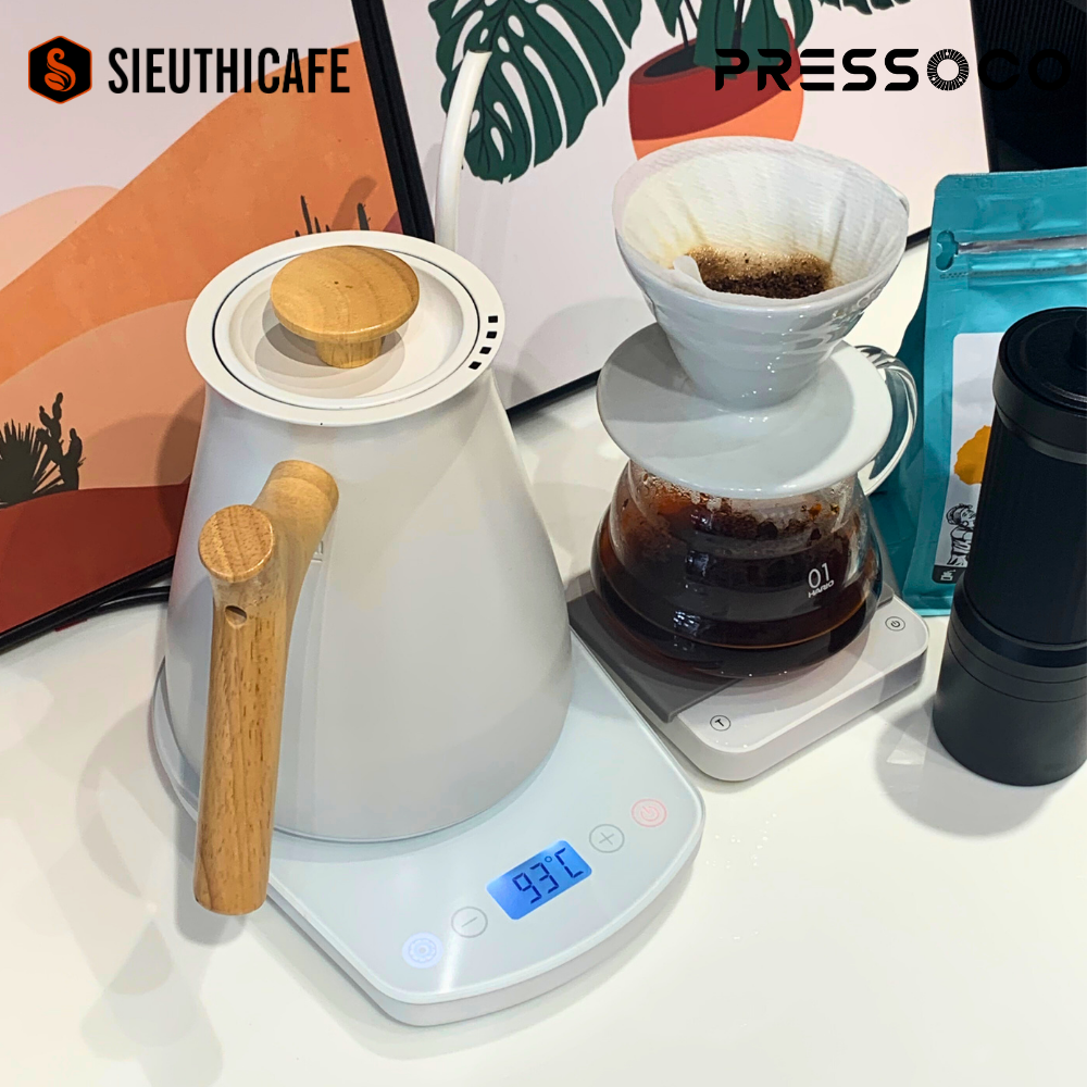 Pressoco Kettle 304 Stainless Steel Pour Over 600ml - Gray 9