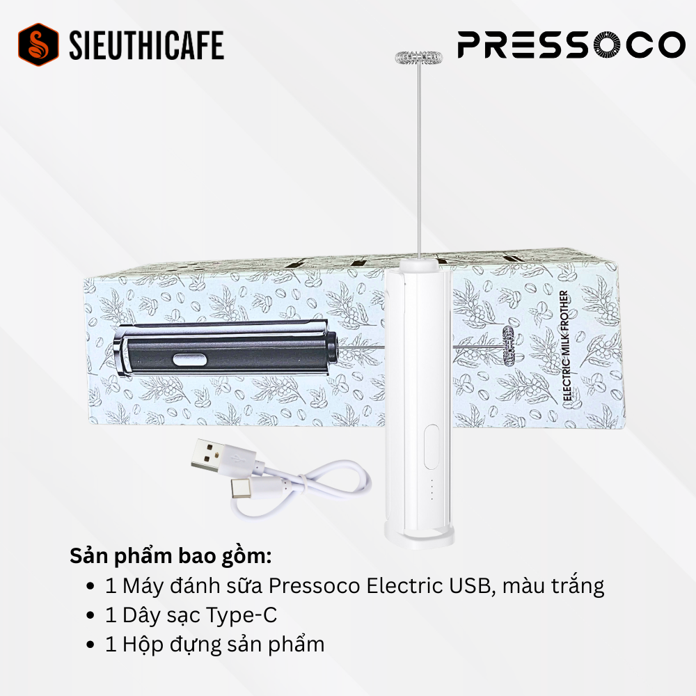 Pressoco Automatic Hot & Cold Milk Frother 250ml 7