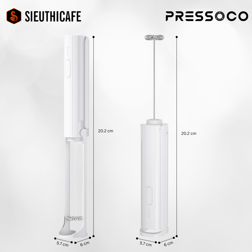 Pressoco Automatic Hot & Cold Milk Frother 250ml 3