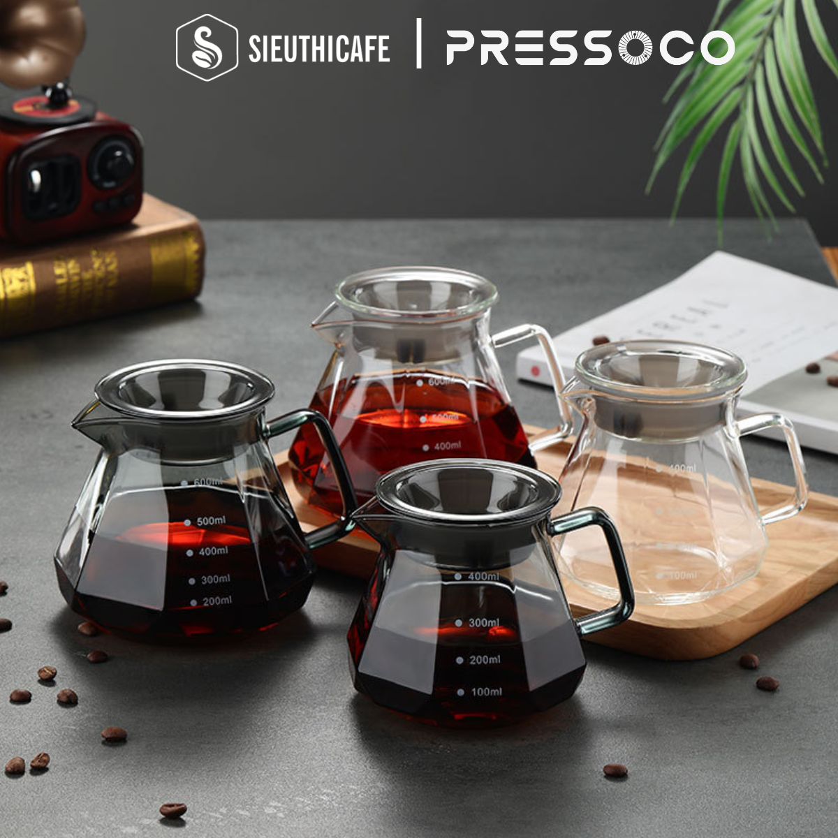 Pressoco Server Obsidian 450ml Transparent - Lip 3