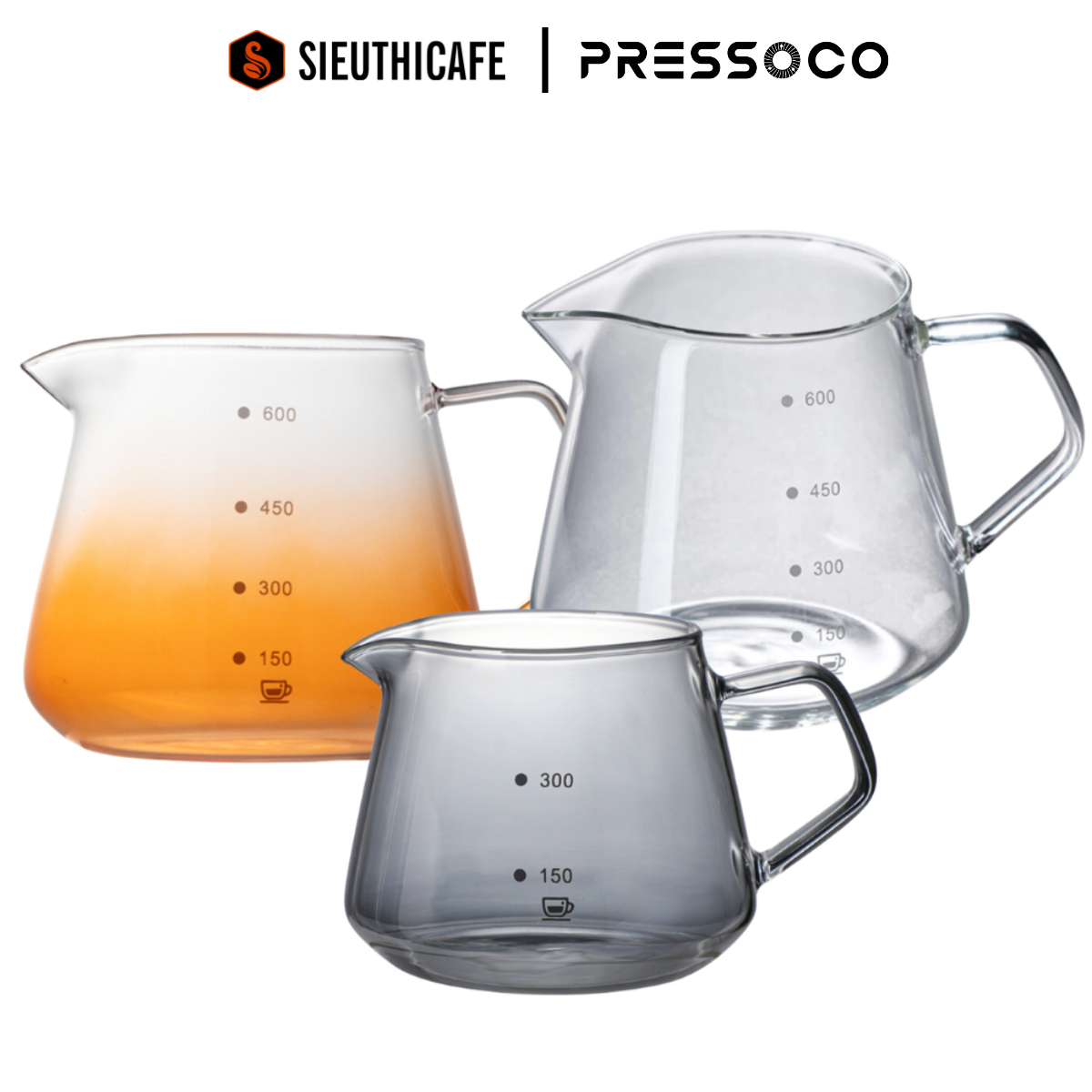 Pressoco Server Obsidian 450ml Transparent - Lip 5