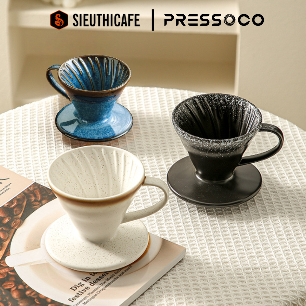 Pressoco V60 Dripper Ayaka 01, Black 6