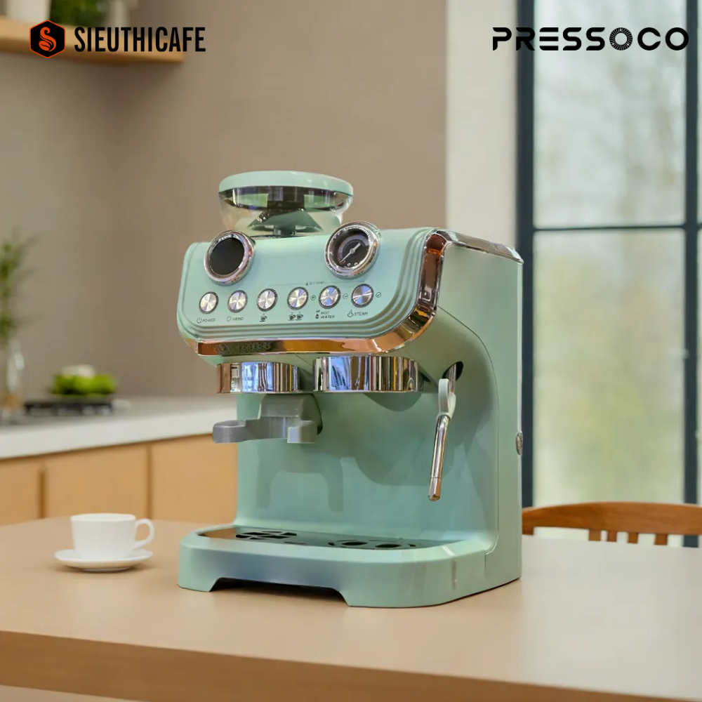 Pressoco Espresso Machine Grindo - Milky White 4