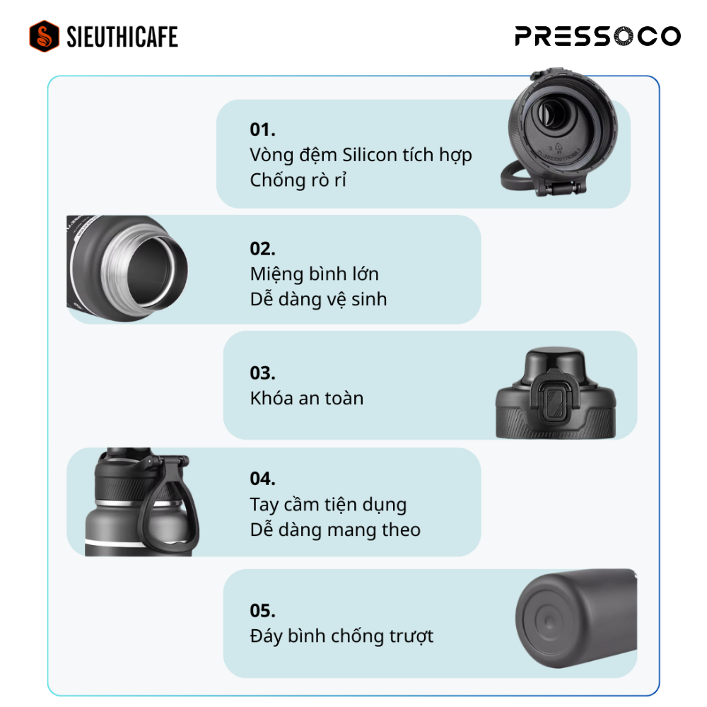 Pressoco Tumbler ThermaLux 700 - Forest Emerald 11