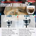 PEDRINI MyMoka induction Coffee Maker 6 Cups 6