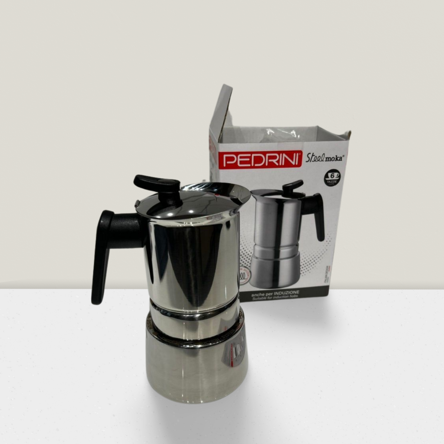 PEDRINI Aroma Coffee Maker 3 Cups - Black 8