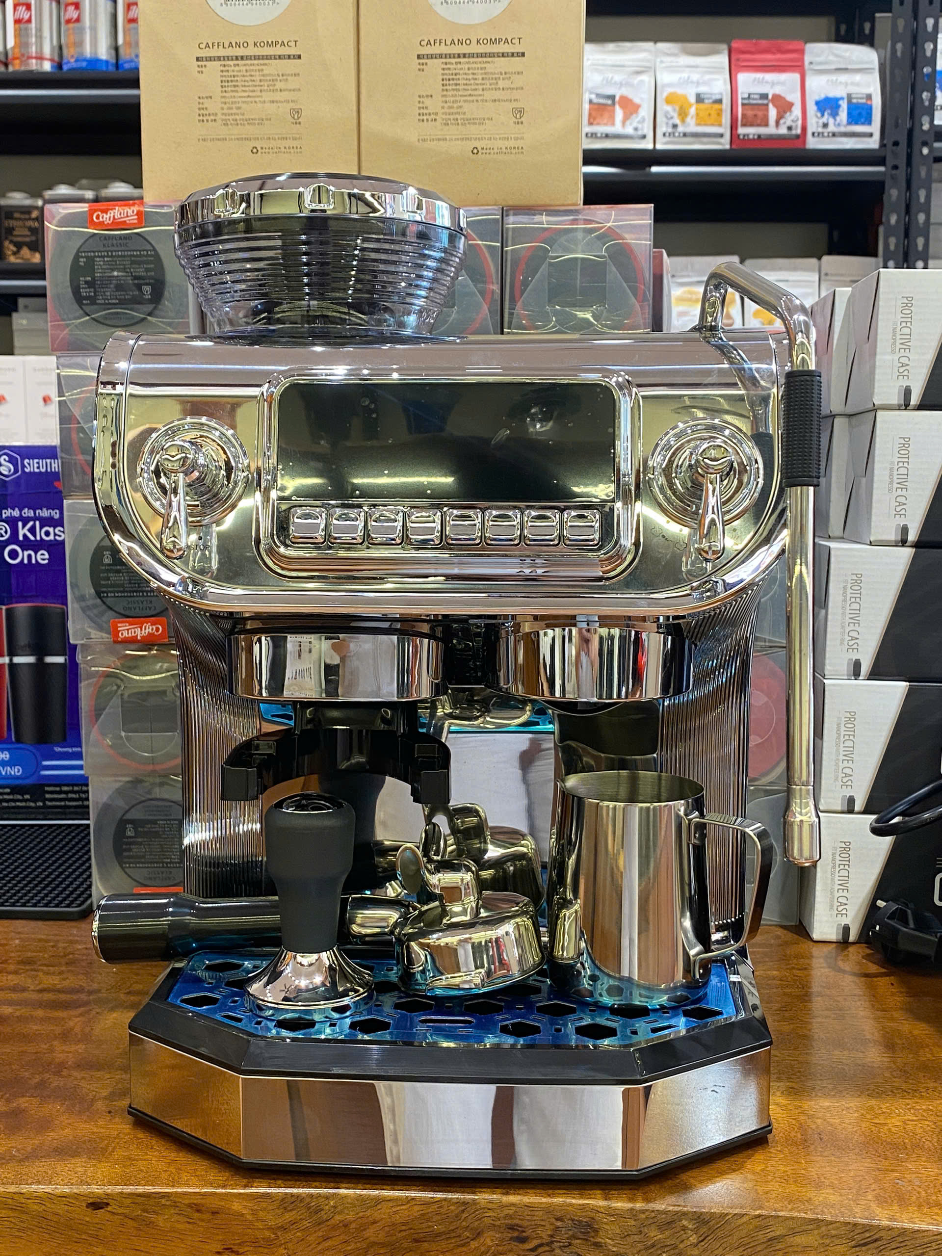 Pressoco Espresso Machine Grindo - Matcha Green 3