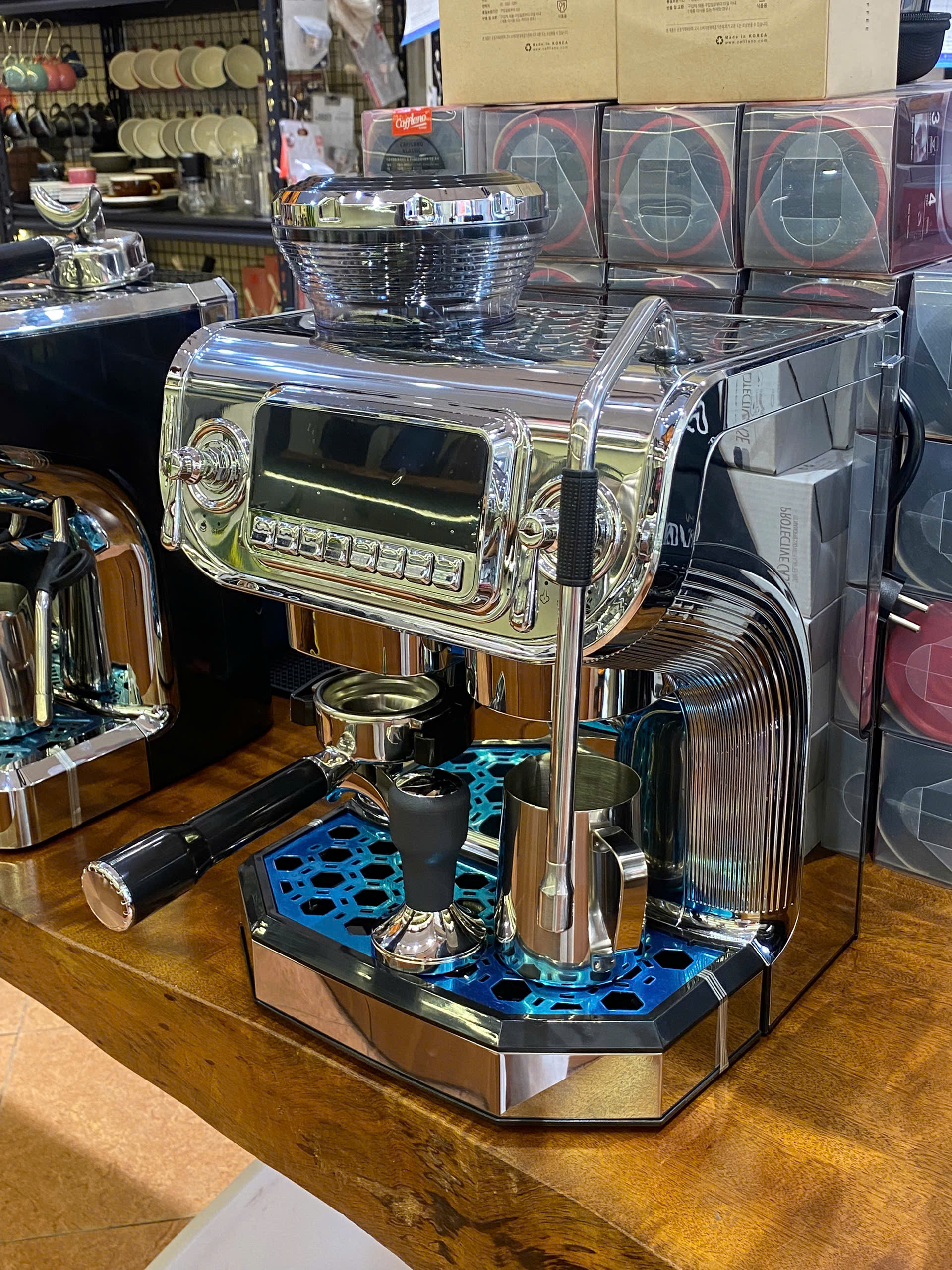 Pressoco Espresso Machine Grindo - Matcha Green 5
